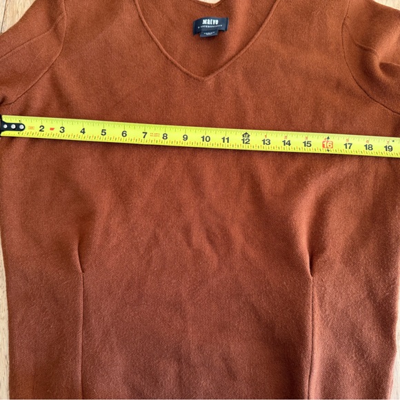 Anthropologie Rich Brown V-Neck Sweater - Picture 6 of 9